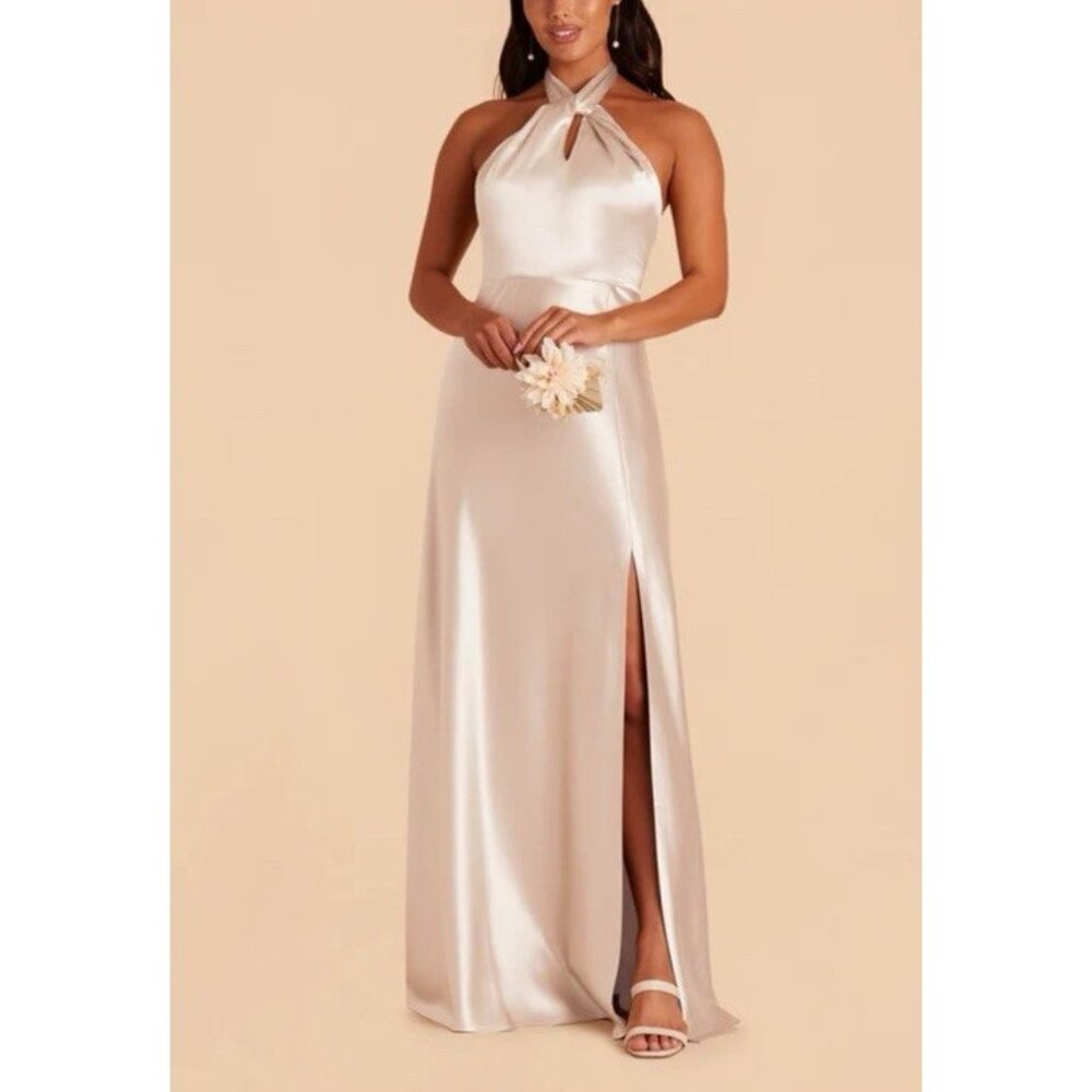 Birdy Grey Formal Dress S Small Champagne Gold Sleeveless Party Wedding Cruise
